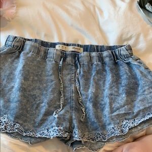 Primark acid washed cloth shorts.